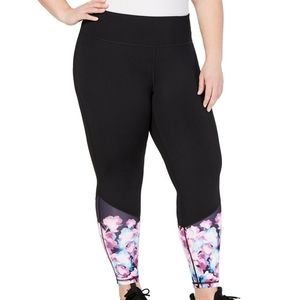 Ideology Floral Cropped Leggings Size 2X